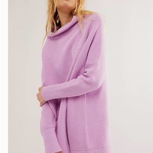 Free People Ottomon Slouchy Tunic in Lilac